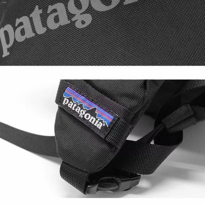 patagonia-8l-หลุมดำกระเป๋าคาดหน้าอกกลางแจ้งอ๊อกซ์ฟอร์ดผ้ากันน้ำแมสเซนเจอร์กระเป๋าคาดหน้าอกกระเป๋าหน้าอกไหล่เดียวที่มีการกระเป๋าสำหรับปั่นจักรยานสีสุดฮิตในระดับสากล