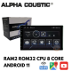 Alpha Coustic Ram2 Rom32 CPU8 Coreจอแอนดรอย 7นิ้ว เครื่องเสียงติดรถยนต์ระบบแอนดรอย แยก2หน้าจอได้