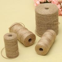 30/50/100Meters Natural Vintage Jute Rope Cord String Twine Burlap Ribbon Crafts Sewing DIY Jute Hemp Wedding Party Decoration General Craft