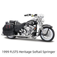 Maisto 1:18 Harley-Davidson 1999 FLSTS Heritage Softail Springer Die Cast ยานพาหนะสะสมงานอดิเรกรถจักรยานยนต์ของเล่นรุ่น