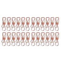 Pack of 25 Rose Gold Small Metal Clips - Multi- Clothesline Utility Clips