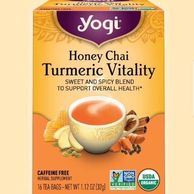 Premium for U📌ชา YOGI TEA WELLNESS TEA BOX ชาสมุนไพรออแกนิค เพื่อสุขภาพจากอเมริกา📌 Honey Chai Turmeric