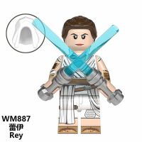 บล็อกตัวต่อ Leg0สตาร์วอร์สสำหรับเด็กทารกโยดาเรย์ฟินน์ Kylo Ren Chewbacca จัดส่งเร็ว WM6081ของเล่นตุ๊กตาเด็ก