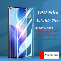 For OPPO Reno 5 4 3 Pro Plus 4G 5G 4SE Soft TPU Screen Protector No Scratch Safety Clear Protective Full Coverage Hydrogel Film