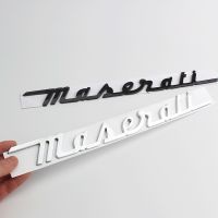 Logo Huruf สำหรับ Maserati Quattroporte ป้าย Levante Ghibl Q4 GTS ดัดแปลงตัวนูนติดฝากระโปรงท้ายสติกเกอร์ด้านข้างประตู