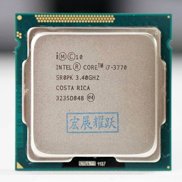 โปรเซสเซอร์ Intel Core I7-3770 I7 3770 Cpu LGA 1155 100% ทำงานอย่าง ...