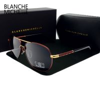 【LZ】♣✤  High Quality Sunglasses Men Polarized UV400 Driving Sun Glasses Mens Vintage Anti-glare Sunglass 2022 okulary oculos With Box