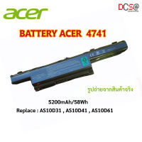 Acer แบตเตอรี่ Aspire 4741 4750 Battery Notebook แบตเตอร์รี่เอเซอร์ 5200mAh/58Wh