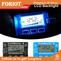 Foriot  แอลซีดีแบตเตอรี่ดิจิตอลเครื่องตรวจความจุ CellMeter7 RC/CellMeter8 2-8S 4-8S Servo LiPo Li-Lon NiMH เครื่องทดสอบแบตเตอรี่