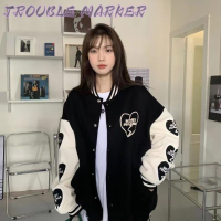 TroubleMaker เสื้อผ้าแฟชัน2023 เสื้อแจ็คเก็ตผ้าฟลีซขนาดเล็กสำหรับฤดูใบไม้ร่วงและฤดูหนาว เวอร์ชั่นเกาหลี WJK2390RJH 38Z230922