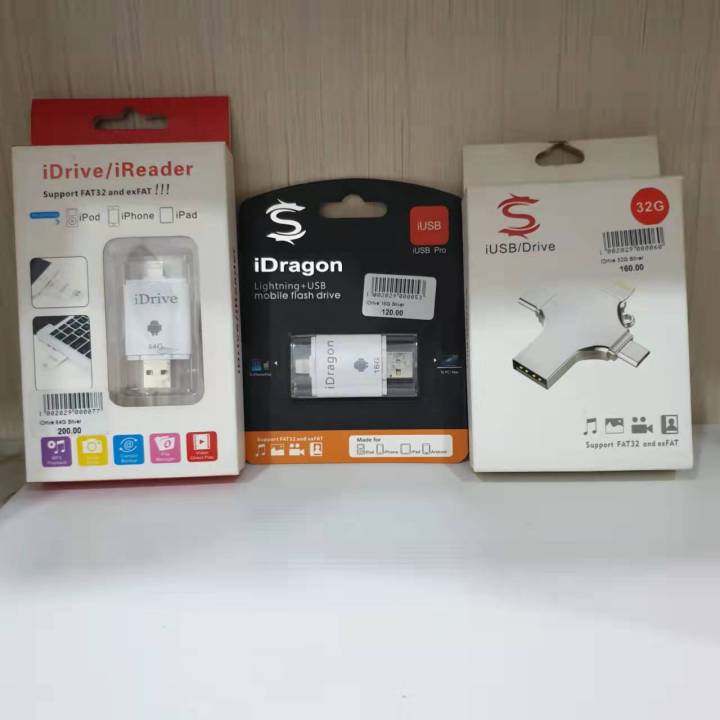 ของแท้-idrive-idragon-idrive-ireader-แฟลชไดร์ฟสำรองข้อมูลสำหรับ-android-ios-typec-micro-usb