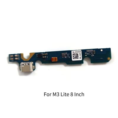 บอร์ดชาร์จพอร์ต USB สําหรับ Huawei MediaPad M3 Lite 8 นิ้ว USB แท่นชาร์จพอร์ตเฟล็กซ์สายเคเบิลอะไหล่ซ่อม