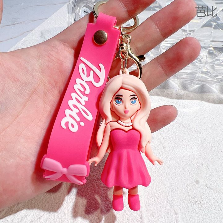 พร้อมส่ง-จี้กระเป๋าเด็กผู้หญิงเครื่องราง-boneka-รูป-barbie-บาร์บี้พวงกุญแจการ์ตูน