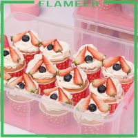 [COD][Flameer] Clear Cake Carrier Cupcake Storage Containers Holder Stackable Layer Insert Christmas Gift