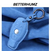 Alcantara Car Key Case Cover For Mercedes Benz W169 W176 W204 W205 W212 W213 C200 C300 A B C E G Class AMG Keychain Accessories