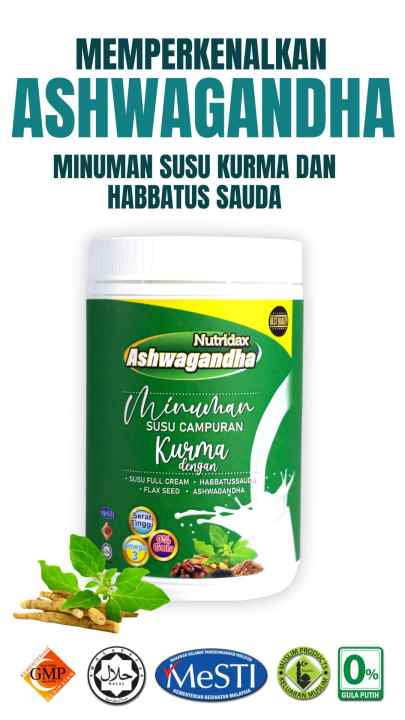 🔥nutridax Ashwagandha Minuman Susu Campuran Lazada 4219