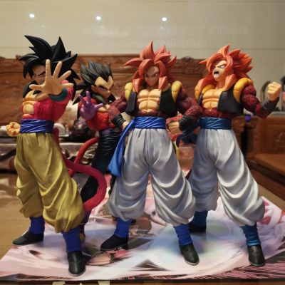 30ซม. ดราก้อนบอล Z ภาพอนิเมะ SSJ4 Goku Gogeta เบจิต้า PVC ตุ๊กตาขยับแขนขาได้ GT Super Saiyan 4 DBZ ของขวัญของเล่นแบบจำลองรูปปั้น