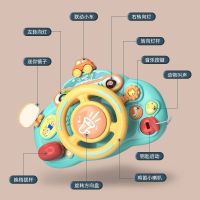 【Ready】? Childrens steering wheel cartoon simulation co-pilot early education toy baby imitation car stroller stroller walking baby artifact