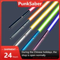 ◘✖ PunkSaber Double Lightsaber 56cm Blade 4-12 RGB Lighsaber Dueling Laser Sword 4-12 Sound Luminous Boy Toys Espada Sable De Luz