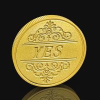 Mini Edition Decision Coin 30mm Metal Frosted Coin Couple Creative Toy Lucky Coin Entertainment Props Fashion