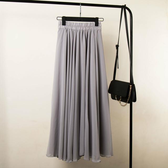 ขายดีที่สุด-ioztt2023-2022โบฮีเมียยาวกระโปรงผู้หญิงยืดเอวสูงแข็งชีฟอง-a-line-กระโปรงสบายๆจีบ-maxi-กระโปรง-f-aldas-saias-streetwear