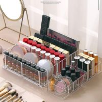 8 Grids Cosmetic Storage Box Makeup Organizer Clear Acrylic Storage Box Eyeshadow Pressed Powder Organizer Lipstick Stand
