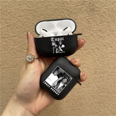 Luxury Rapper Tupac 2pac Earphone Case for Airpods 2 Pro Pro2 Soft Black Charging Box Headphone Cover for Air Pod 3 Accessories