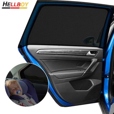 【LZ】 Universal Car Rear Side Window Baby Sun Shade Curtain Cover Shield For VW Tiguan Golf 6 7 MK7 Passat POLO JETTA Sharan Touran