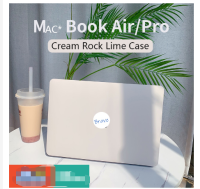 Cream Stone Lime เคสสำหรับ MacBook Pro 14 A2442 A2779 Mac Air M2 M1 A2681 A2337 A2179 2020 Pro 13 A2251 A2338สัมผัสบาร์เคสคอมพิวเตอร์แป้นพิมพ์ฟิล์มกันรอย