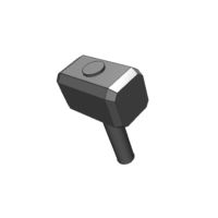 Lego part (ชิ้นส่วนเลโก้) No.75904 Minifigure Utensil Tool Sledgehammer (Mjolnir, Hammer)