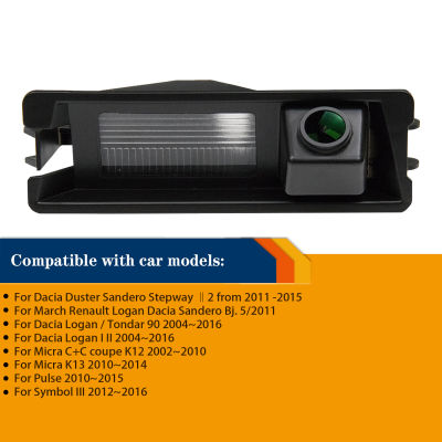 2022HD 720จุดกล้องสำรองข้อมูลย้อนกลับสำหรับเรโนลต์ชีพจร Dacia แปรง Sandero Stepway II 2 2011-2015,คืนวิสัยทัศน์กล้องกันน้ำ