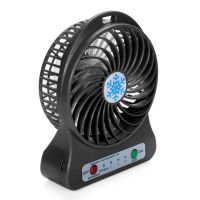 Fan Cooling Free Shipping Portable Rechargeable LED Light Fan Air Cooler Mini Desk USB 18650 Fan Cooling Home Air Conditioner