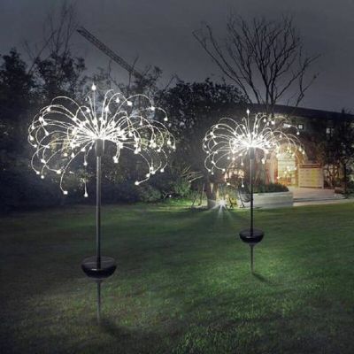 Solar Firework/Dandelion Lights Outdoor Waterproof DIY String Light LED Fairy Lights For Garden Lawn Landscape Holiday Lights