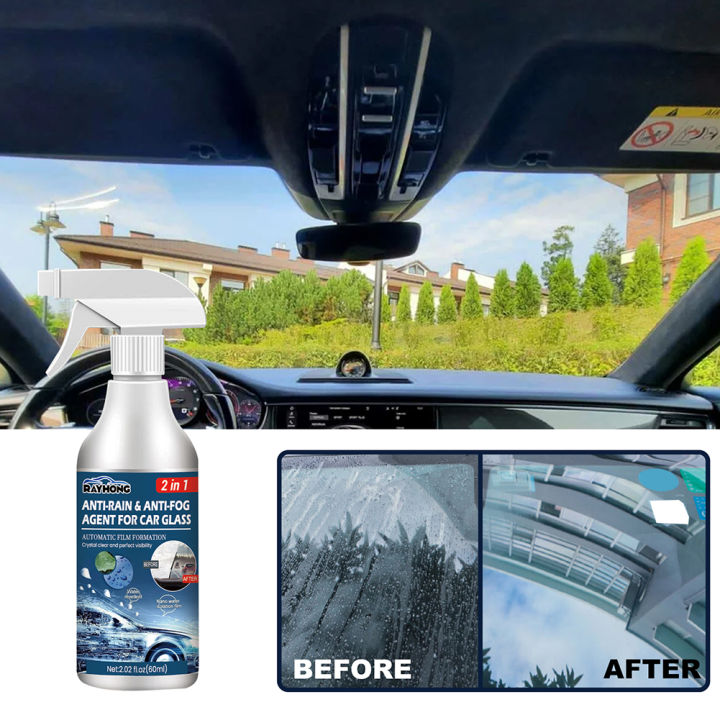 สารเคลือบกันน้ำกระจกรถยนต์สารเคลือบป้องกันฝ้ากันฝนคงทนกระจกรถยนต์สำหรับกระจกมองหลังกระจกหน้ารถ