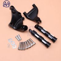 Motorcycle Rear Foot Rests CNC Black Pegs Pedal Passenger Footpegs Mounting Kit Fit For Harley Sportsters 48 883 1200 2014-2020 Pedals