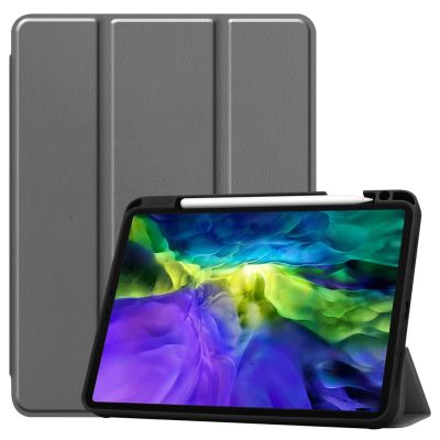 iPad Leather Cover with Pen Holder Protective case iPad Pro 11 inch 12.9 inch 2020 2018 Tablet case TPU soft bottom Honeycomb designTH