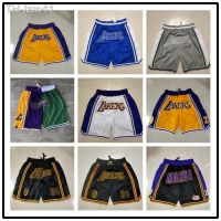 กางเกงบอล Lakers Pocket โกเบ 8-24 เหลืองดำ เรโทร กางเกงสเวตปัก