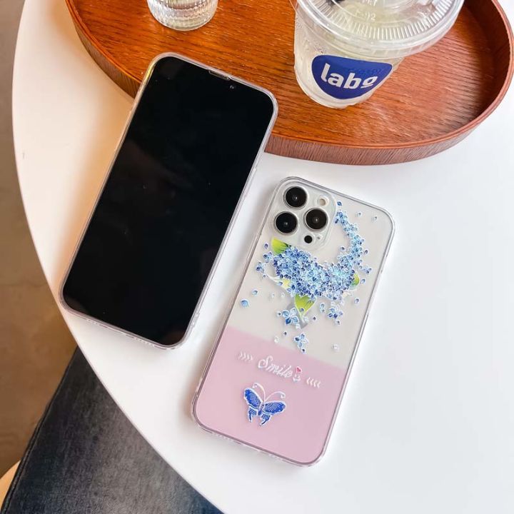 กรณีเจลลี่น่ารักสำหรับ-iphone-x-xs-iphone-xr-iphone-xs-max-ใสปกอ่อน-tpu-ปลอกป้องกันด้วยการพิมพ์ดอกไม้