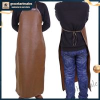 【hot sale】☇ D13 [DY] Leather Welding Apron Polyurethane Equipment Wear Resistant Accessory Welder Insulation Protection Apron Waterproof Oil Proof 97cm×65CM