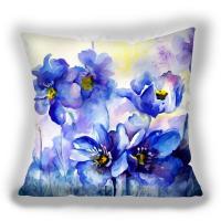 Color flower cushion cover Polyester Leaves Decorative Pillowcase Home Decoration Pillowcase sofa cushion cover Fundas de colchó