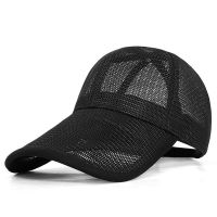 Wholesale 11cm Long Brim Full Mesh Big Size Baseball Hat Summer Cool Plus Size Sun Cap For Man Woman 55-59cm 60-63cm