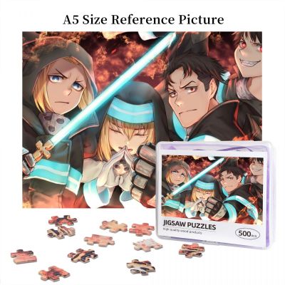 Fire Force (2) Wooden Jigsaw Puzzle 500 Pieces Educational Toy Painting Art Decor Decompression toys 500pcs