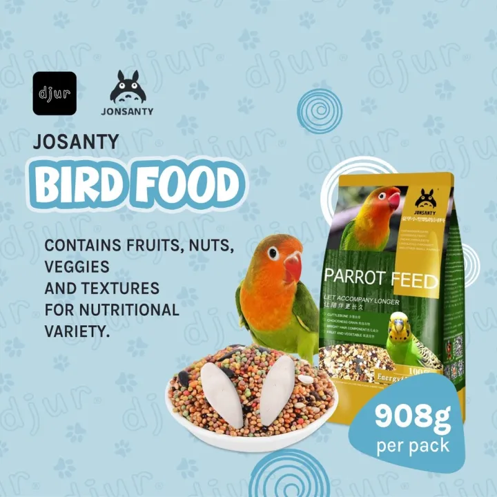 JONSANTY Bird Food for Parrots and Conures Cockatiel Linnies 2lb Lazada PH