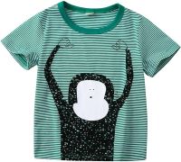 Boys Shirts Long Sleeve Tee Animal Cartoon Short Baby T-Shirt Sleeve Tops Clothes Boys Kids Toddler Girl Boys Tops