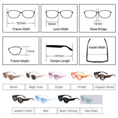Retro Ladies Sunglasses 2021 Luxury Brand Design UV400 Clear Blue Shades Cat Eye Sun Glasses For Women Fashion zonnebril dames