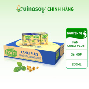 FREESHIP 40K MIỀN BẮC Thùng sữa đậu nành Fami Canxi Plus nguyên vị hộp 36