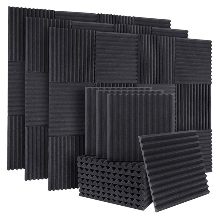 50Pcs Acoustic Soundproof Foam Sound Absorbing Panels Sound Insulation ...