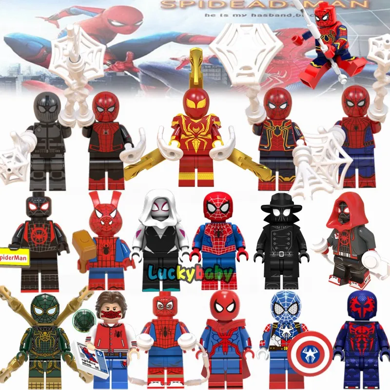 Fl【hàng Có Sẵn】bộ Mô Hình Nhỏ Người Nhện Lego Marvel Super Heroes Spider Man  Far From Home Đồ Chơi Khối Xây Dựng Cho Trẻ Em 