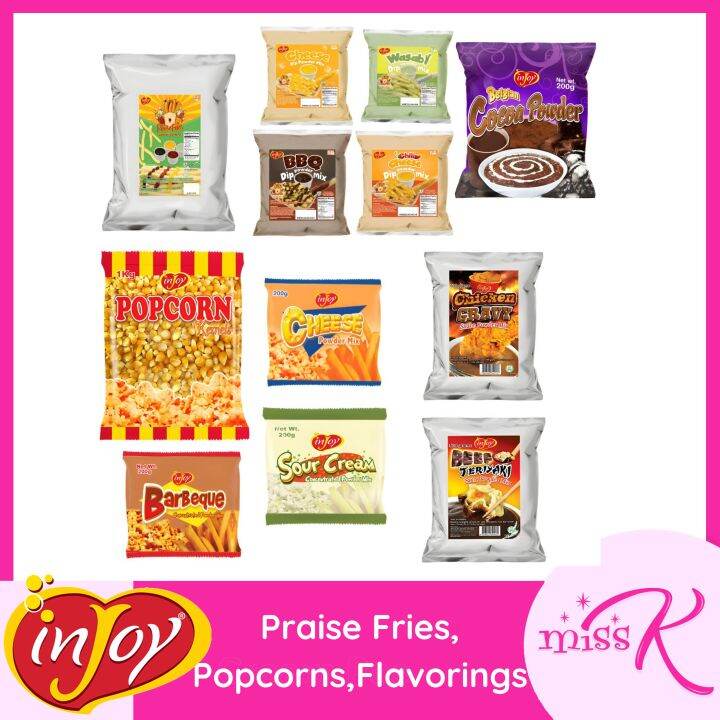 Injoy Popcorn , Powdered Flavoring and Fries Dip Lazada PH
