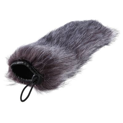 Interview Rabbit Hair Windproof Microphone Cover Microphone 24cm Microphone Cover Microphone Windproof Mask